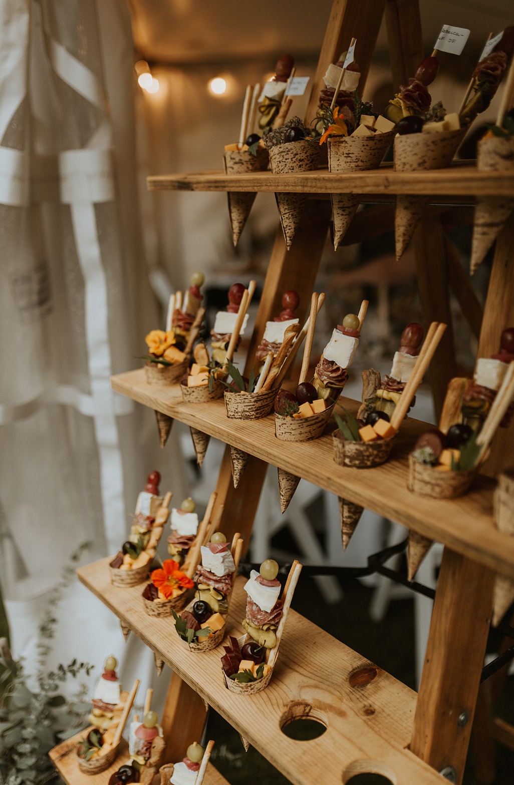 Charcuterie cone stand